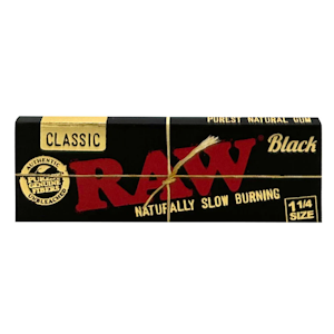 RAW Rolling Papers - RAW [1 1/4" Black] Rolling Papers