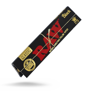 RAW - RAW - Natural Unrefined Rolling Papers - Classic Black King Size Slim
