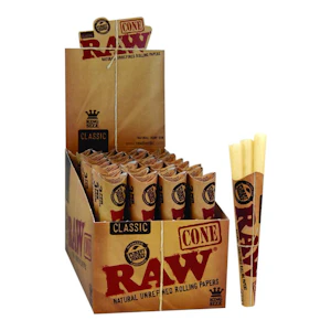 Raw | Classic King Size Cones | 3pk