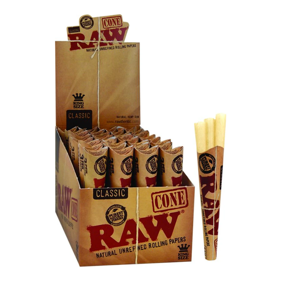 Raw | Classic King Size Cones | 3pk