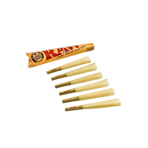  - 6pk | Classic 1 1/4th Size | Raw Cones