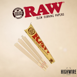 Raw - RAW Organic King 3pk Cones