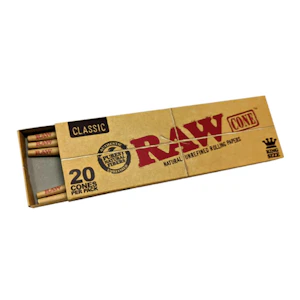 RAW - KING SINGLE SIZE CONE (20PK) - RAW
