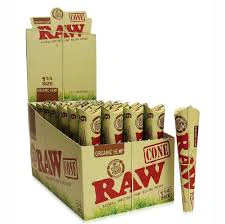 RAW - RAW Organic Hemp Pre-Rolled Cones 1 1/4 32pk of 6 Pre-Rolled cones Main Image