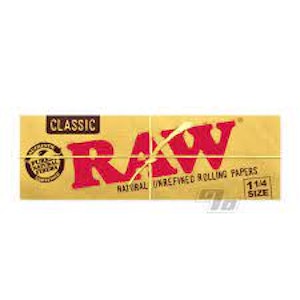 RAW - CLASSIC ROLLING PAPERS (1-1/4') | RAW