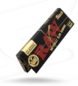 RAW - Classic Black Slim Papers, 1.25"