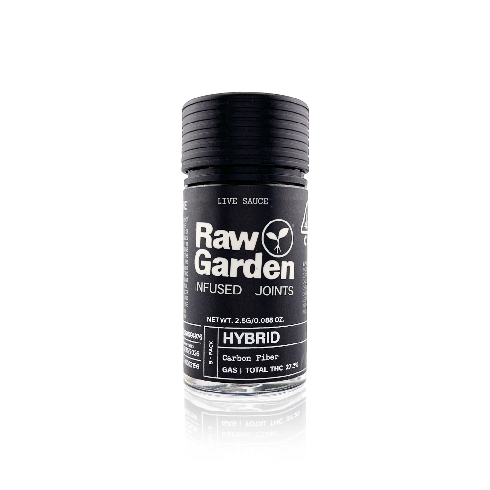 Raw Garden - RAW GARDEN - Infused Preroll - Carbon Fiber - 5 Pack - 2.5G Main Image