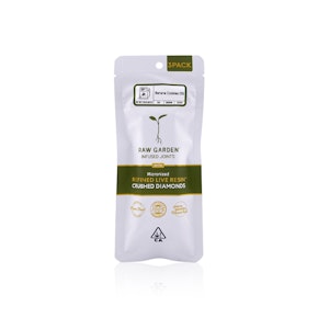 RAW GARDEN - Infused Preroll - Banana Cookies OG - 3 Pack - Crushed Diamonds - 1.75G