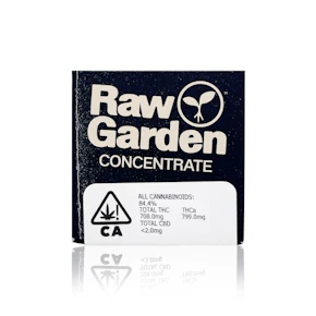RAW GARDEN - Concentrate - Grapes & Cream - Live Badder - 1G
