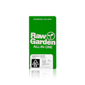 RAW GARDEN - All in one - Grapes N Cream - Live Rosin - 1G