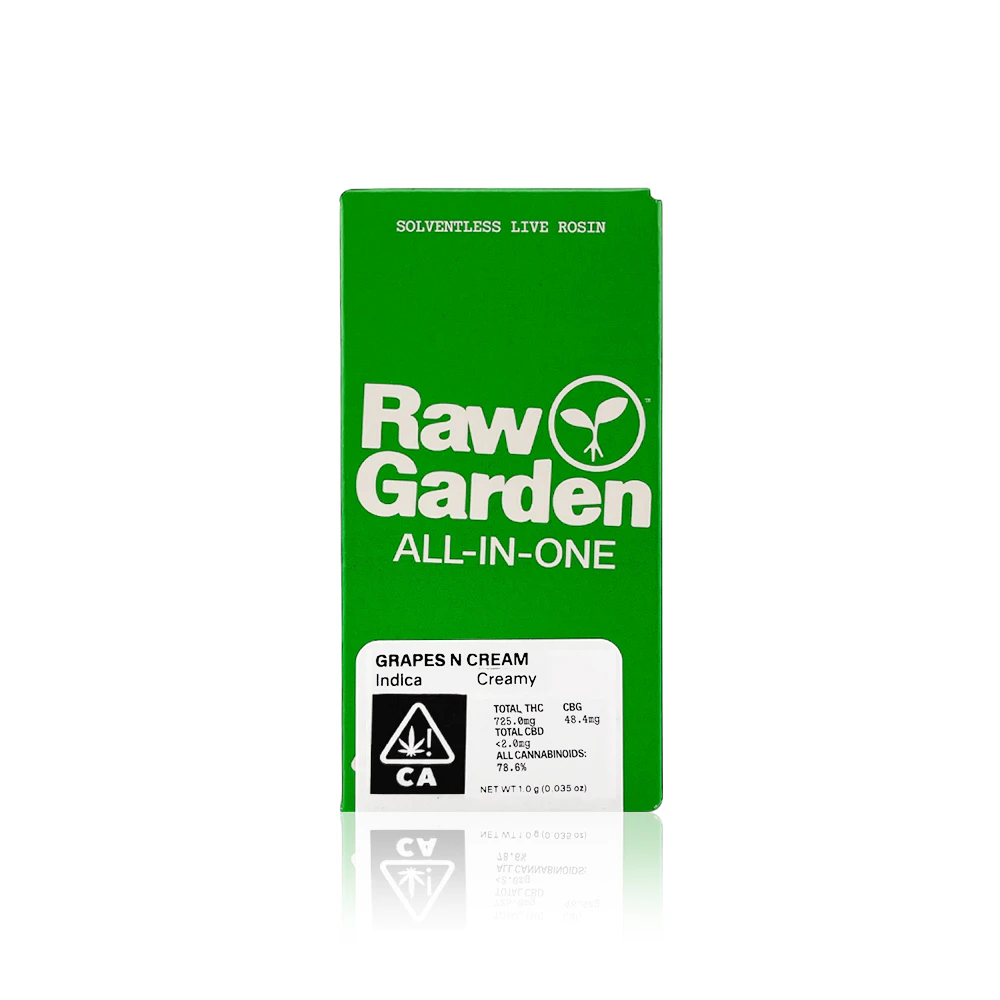 Raw Garden - RAW GARDEN - All in one - Grapes N Cream - Live Rosin - 1G Main Image