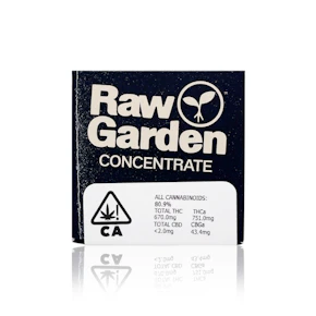 RAW GARDEN - Concentrate - Green Crack - Live Resin - 1G