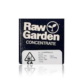 RAW GARDEN - Concentrate - Hashburger - Live Resin - 1G