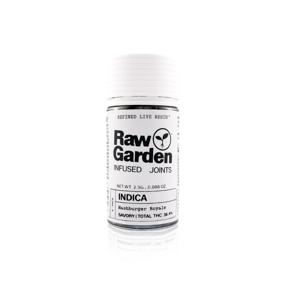 Raw Garden - RAW GARDEN - Infused Preroll - Hashburger Royale - 5 Pack - 2.5G Main Image