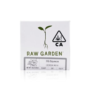 RAW GARDEN - Concentrate - OG Squeeze - Soleventless Live Rosin - 1G