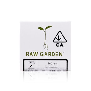 RAW GARDEN - Concentrate - Ze Chem - Live Sauce - 1G