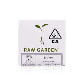 RAW GARDEN - Concentrate - Ze Chem - Solventless Live Rosin - 1G