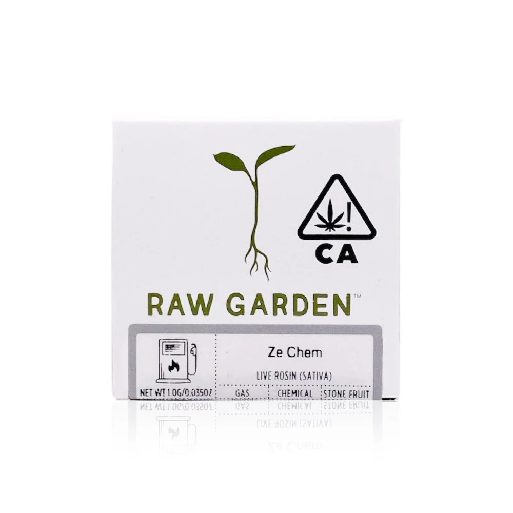Raw Garden - RAW GARDEN - Concentrate - Ze Chem - Solventless Live Rosin - 1G Main Image