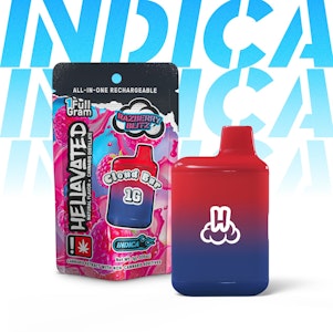 HELLAVATED - Razberry Blitz, Distillate, Disposable, 1g