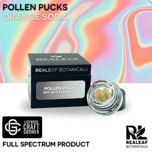 REALEAF BOTANICALS - Orange Soda 4pk Pollen Pucks - 1g