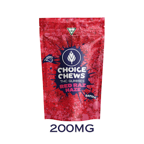 Choice Gummies - Red Raz Haze (Sativa) - 200mg