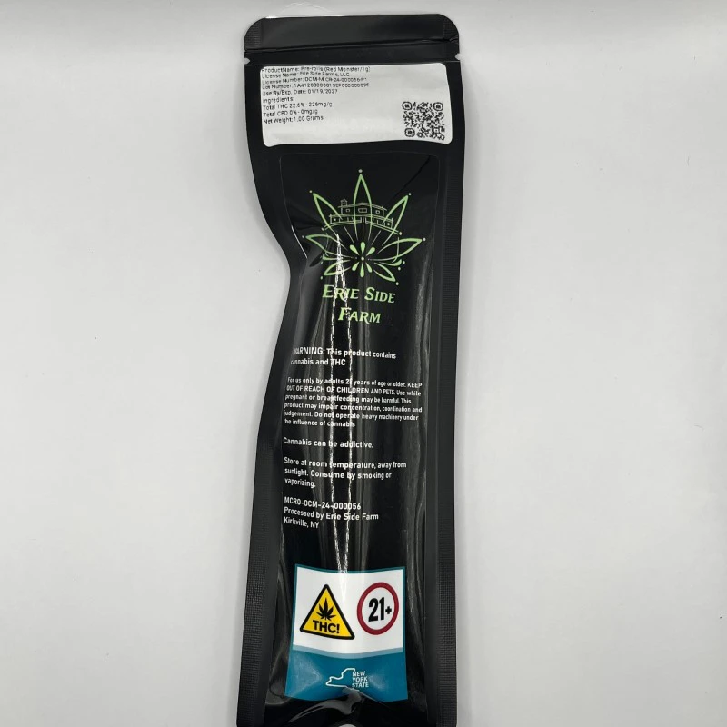 Erie Side Farms - Erie Side Farms - Red Monster - 19.8% THC - 1g - Pre-Roll Main Image