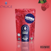 Choice Gummies Red Raz Haze 200mg (Sativa)