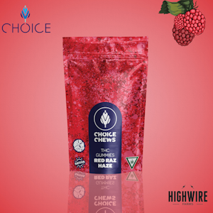 CHOICE - Choice Gummies Red Raz Haze 100mg (Sativa)