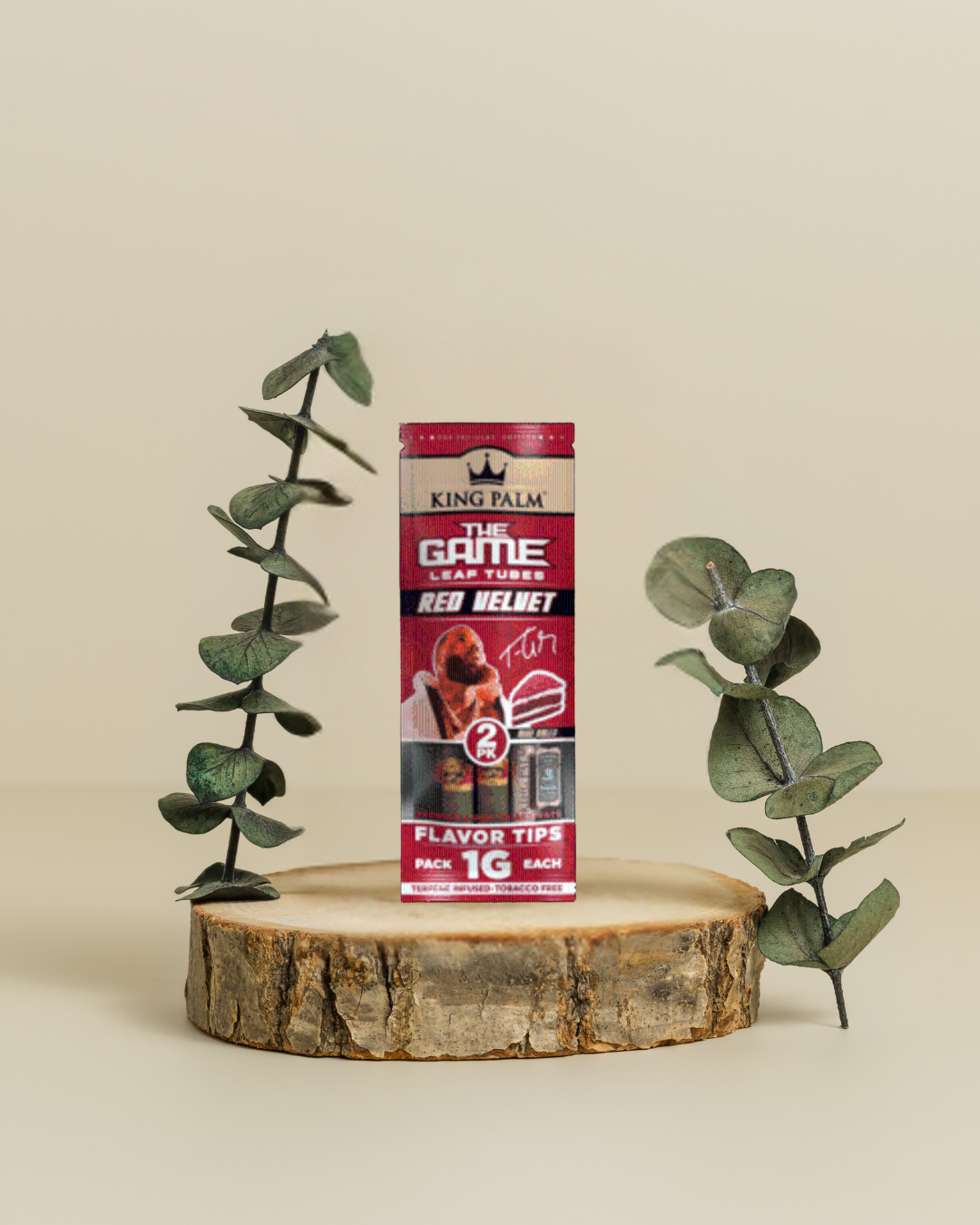 King Palm (The Game) Real Leaf Tubes Red Velvet - 2 pack