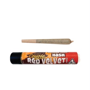 Space Coyote - Red Velvet Cake, Hash Infused 1g Pre-roll (Space Coyote)