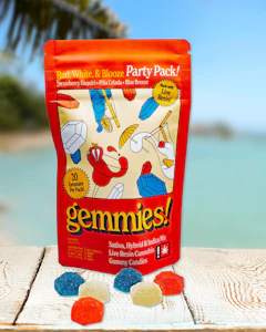 Gemmies - Red, White & Blooze Party Pack, 20 pack