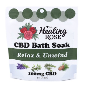 Healing Rose - Relax and Unwind Bath Soak - 100mg CBD - Healing Rose