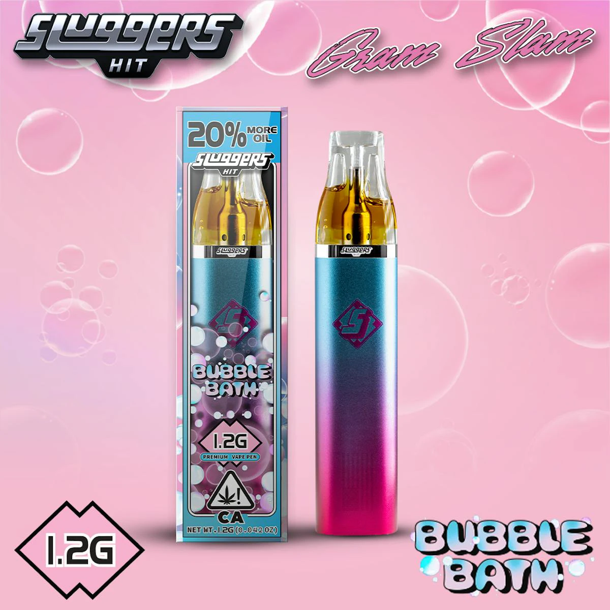 Sluggers Hit - Sluggers - Disposable - Bubble Bath - 1.2G Main Image