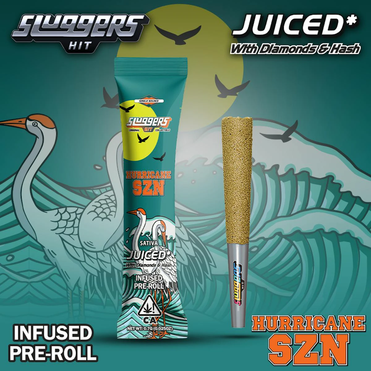 Sluggers Hit - Sluggers - Preroll - Infused - Hurricane SZN - .7g Main Image