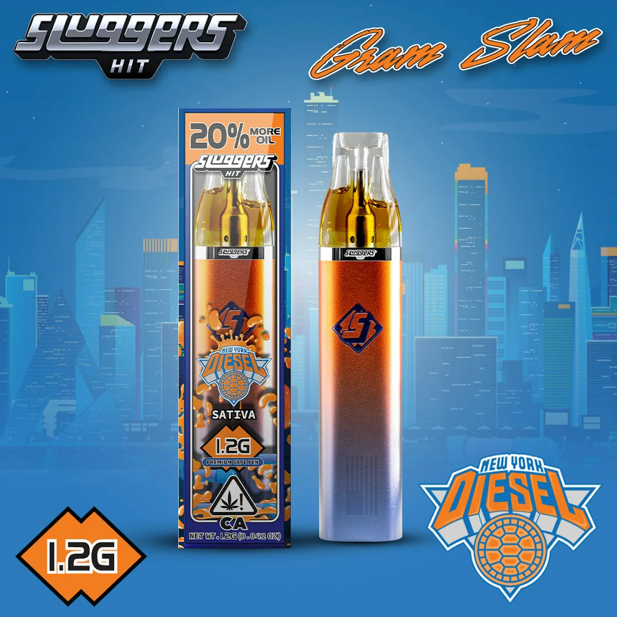 Sluggers Hit - Sluggers - Disposable - NYC Diesel - 1.2g Main Image