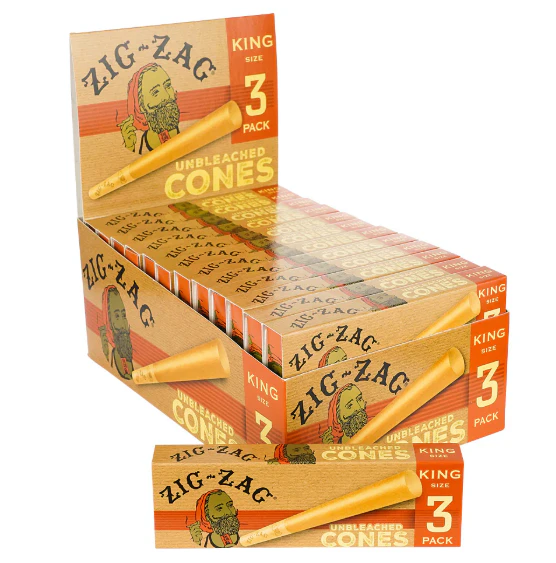 Zig-Zag - Zig Zag - Cones - 3PK - Hemp/Thin/Unbleached Main Image