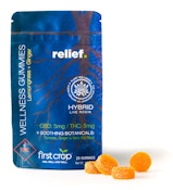 First Crop NM - RELIEF Wellness Live Rosin Gummies 1:1 CBD 5mg/THC 5mg 100mg