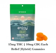 Enjoy Hemp: Live Rosin Hybrid Relief - 1000 mg Delta 9 THC Gummies (40 count)