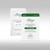 Mary's Medicinals Relief 1:1 CBD:THC Transdermal Patch 20mg