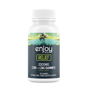 Enjoy Hemp CBD + CBG Relief Gummies 3300 mg 