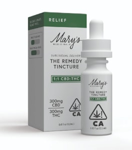 MARY'S MEDICINALS - Mary's Medicinals - Relief - 300mg THC 300mg CBD Tincture - 0.45oz