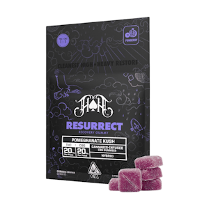 HEAVY HITTERS - Resurrect Recovery (Pomegranate Kush) )(H) | 20mg THC: 20mg CBG | Heavy Hitters