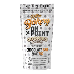 Retro Bakery - Retro Bakery | Cookies & Cream White Chocolate Bar 50mg | Hybrid