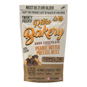 Retro Bakery | Dark Chocolate Peanut Butter Pretzel Bites 50mg |