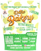 Retro Bakery | Sour Apple Wheels 25mg THC Gummies (2ct)