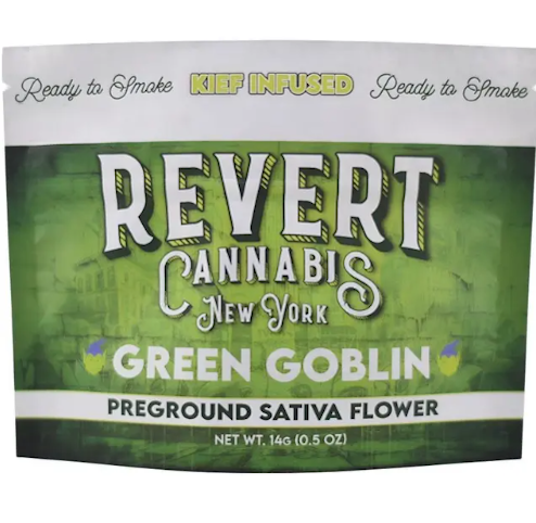 Revert - Green Goblin -Sativa- Kief Infused Pre-Ground Flower 14g | Revert    -V12 BACK