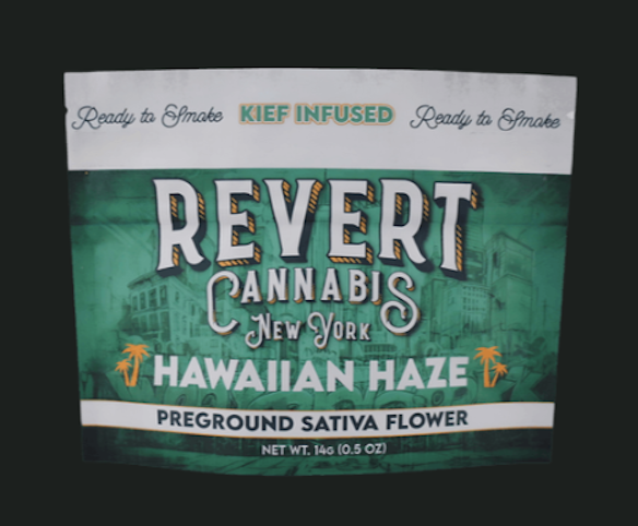 Revert - Hawaiian Haze - Sativa- 32.90% THC | Pre-Ground (Flower) Kief Infused - 14g | Revert   -y10 back