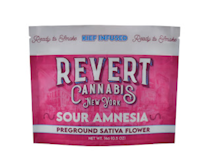 Sour Amnesia -Sativa- 31.30% THC | Kief Infused Ground Flower 14g | Revert     -V7 BACK