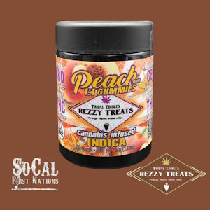 Rezzy Treats - Rezzy Treat 100 mg- Peach Rings 1:1 THC/CBD
