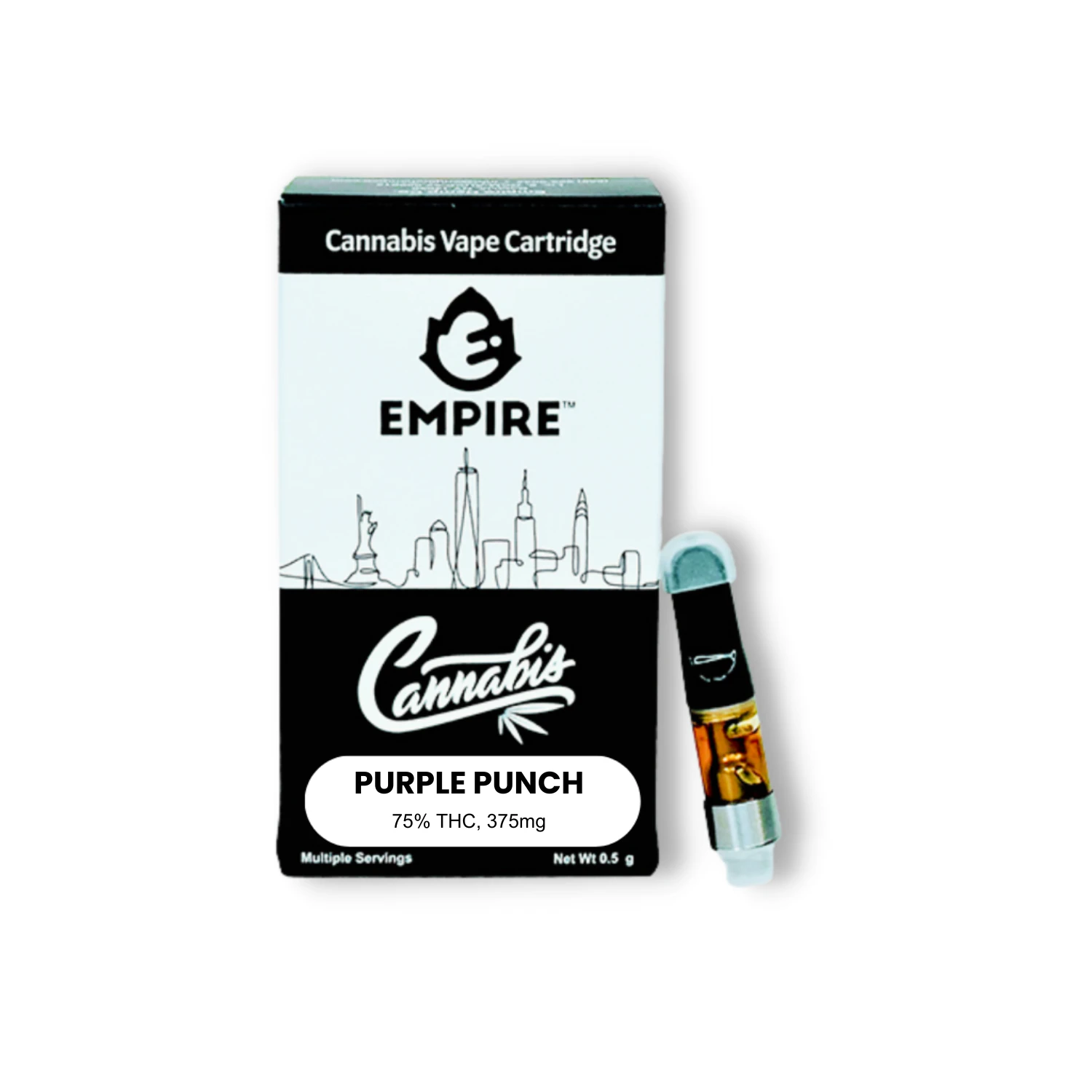 Empire Cannabis - Empire Cannabis - Purple Punch - CO2 Full Spectrum - 87% THC - 0.5g - Vape Cartridge Main Image